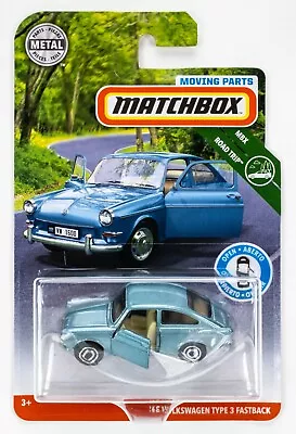 2019 Matchbox Moving Parts GBH30 '65 Volkswagen Type 3 Fastback BLUE | FSC • $5.99