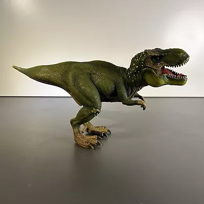 Schleich Tyrannosaurus Rex T-Rex Plastic Toy 11” Long Figure Articulated Jaw VGC • £6.99