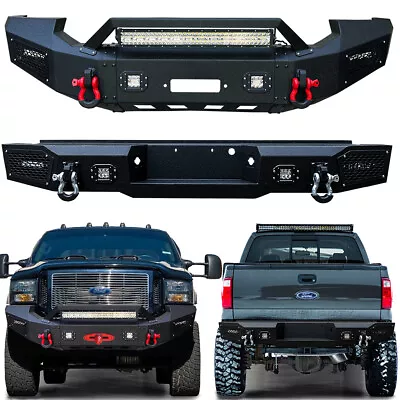 For 2005-2006-2007 F250 F350 Front Or Rear Bumper With D-rings And Lights • $819.99