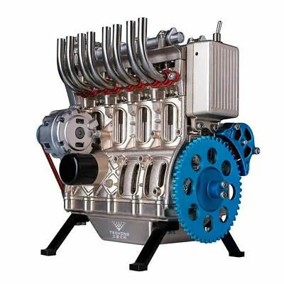 4-cylinder Inline Gasoline Engine Model Building Kits Full Metal Educational Toy • $570