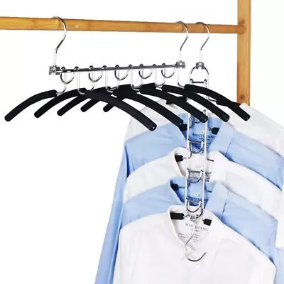 5 In 1 Clothes Hangers Space Saving 2 Pack T Shirt Organizer For Closet Wit... • $33.01