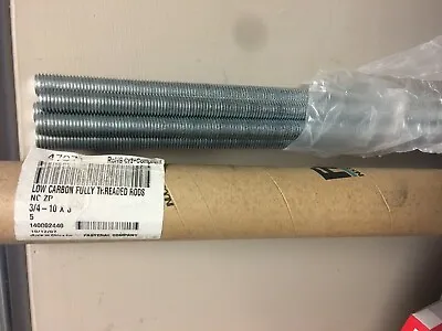 $30 • Buy 3/4 -10 X 3' Threaded Rod (5 Piece Tube) All Thread