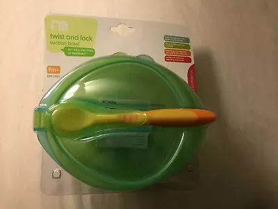 £10 • Buy Mothercare Twist And Lock Suction Bowl & Spoon Set 9m+ BPA FREE Baby Led Weaning