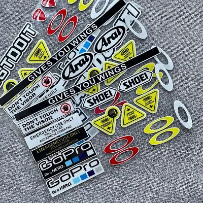 Motorcycle Helmet Emblem Decals For Ducati SHOEI Reflective Bike Stickers • $12.90