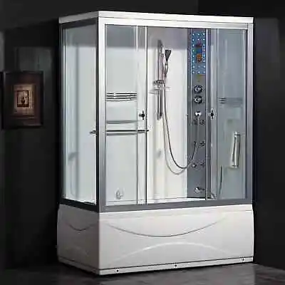 Steam Shower Enclosure Kit Tub Combo Jetted Home SPA Walk In Home Freestanding • $3622.10
