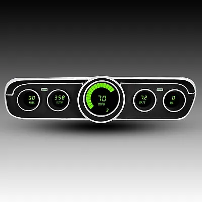 Ford Mustang Digital Dash Panel For 1965-1966 Gauges By Intellitronix GREEN LEDs • $331.37