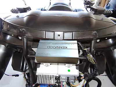 $64.99 • Buy Kawasaki Vulcan Vaquero & Voyager Wiring Kit & Amp Mount For Kenwood KAC-M1824BT