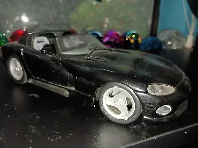 Used Maisto Dodge Viper RT/10 1:24 Black Diecast With Opening Hood Doors Trunk • $9