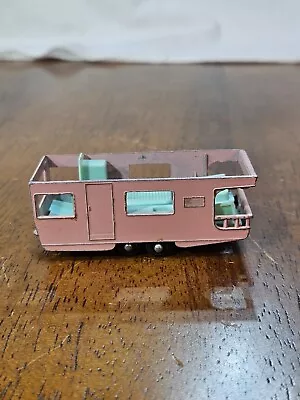 LESNEY MATCHBOX TRAILER CARAVAN PINK VERY GOOD CONDITION NO. 23 Parts Repair • $5