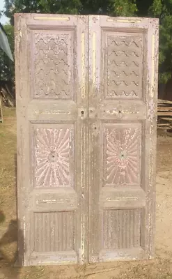 Vintage Carved Door Indian Door Rustic Sliding Door Farmhouse Architectural • $2550