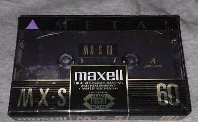 1 Maxell Mx-s  60  Black  Vs Iii    Type Iv    Blank Cassette  Tape (sealed) • $25