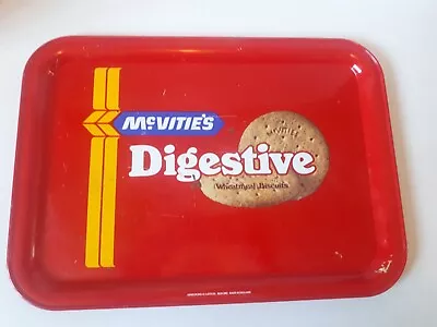 Vintage MCVITIES DIGESTIVE BISCUITS METAL TIN TRAY • £20