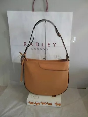 Radley London Pockets Brown  Leather  SHOULDER  BNWT RRP £199 With Dust Bag • £89.95