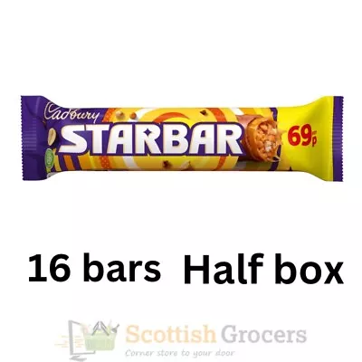 16 Bars Of Cadbury Starbar Chocolate Bar Caramel And Peanut Centre49g   • £12.99