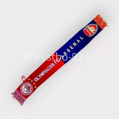 Olympiacos V Arsenal Match Scarf 2015/2016 UEFA Champions League Round Of 32 • £15