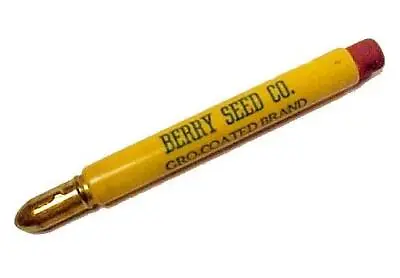 Berry Seed Co Boone & Clarinda Iowa Bullet Pencil IA Vintage Advertising Promo • $9.95
