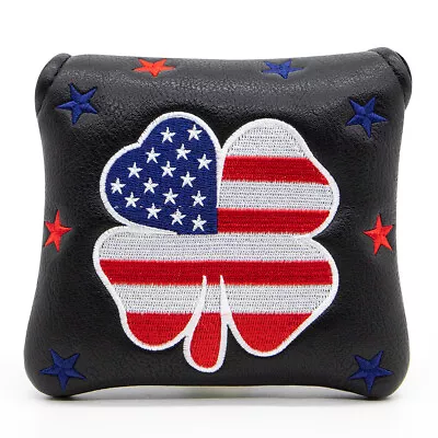 1pc Square Mallet Putter Cover Golf Headcover Magnetic Closure 4colors Selection • $19.99