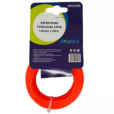 Nylon Strimmer Line Cord 1.5mm X 20 M Metres Fits Flymo Bosch Stihl Ryobi Echo • £5.49