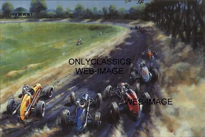 OLD PLAYLAND PARK SPRINT CAR MIDGET AUTO RACING TRACK 12X18 POSTER South Bend IN • $16.96