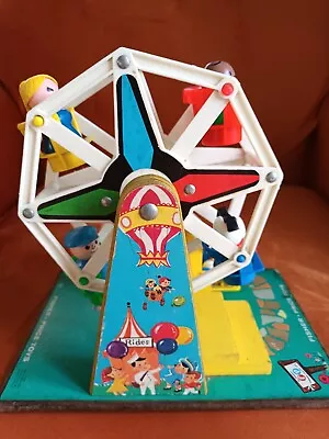 Vintage Fisher Price Music Box Ferris Wheel 1966 Childrens Toys Collectable • $31.12