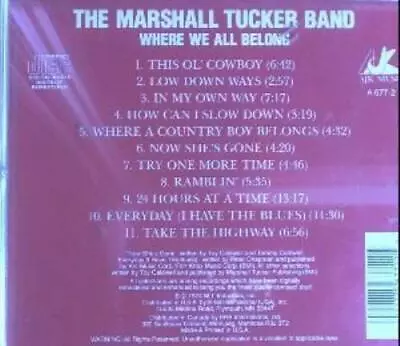 Marshall Tucker Band : Where We All Belong CD • $13.98