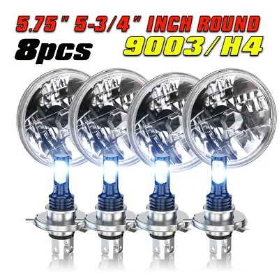 For BMW 325i 528i 535i 735i E30 5-3/4 5.75  LED Headlights Hi-Lo Round Headlamp • $159.99