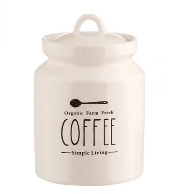 SPRING CLEARANCE: Ceramic Jar - Coffee - 17 Cm H • £7.50