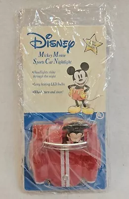 Disney Mickey Mouse Mickey Mouse Sports Car Nightlight W/ LED Bulbs - SEALED • $18