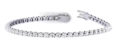 Diamond For Good 5 Carat Round Tennis Bracelet 14K White Gold VVS1/VS1/SI1/I1 • $3311.99