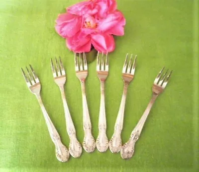 VINTAGE CAKE FORKS X6 STAINLESS STEEL SWEETS FORKS WEDDINGS XMAS Lots More AVAIL • $17.99