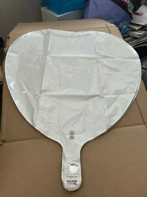 Metallic White Heart Shaped Foil Balloon New!!! • $3