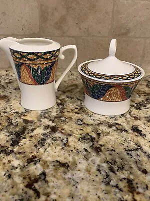 Mikasa SAO PAULO Ultima+ Creamer Milk Pitcher Sugar Bowl With Lid HK700 • $33.50