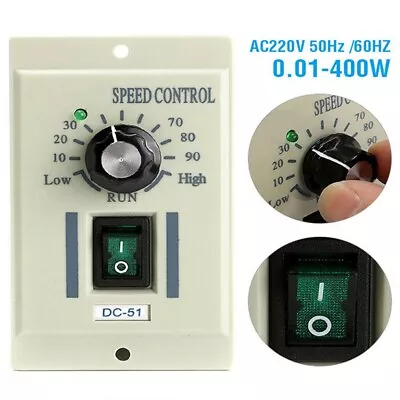 DC Motor Speed Controller 400W Accessory Lathe Control Variable Adjust • $43.55