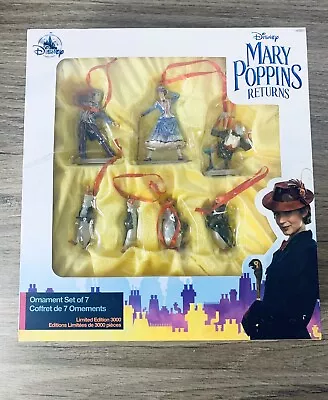 Disney Store Mary Poppins Returns 7-piece Ornament Set - Limited Edition • $39.99
