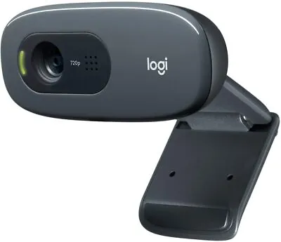 Logitech HD Webcam C270 HD 720p For Laptop Computer PC - Black • $90.52