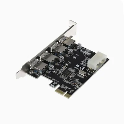 £48.58 • Buy Pci-E Pcie To 4 Ports USB 3.0 Hub Pci-Express Card Expansion Ports Adapter