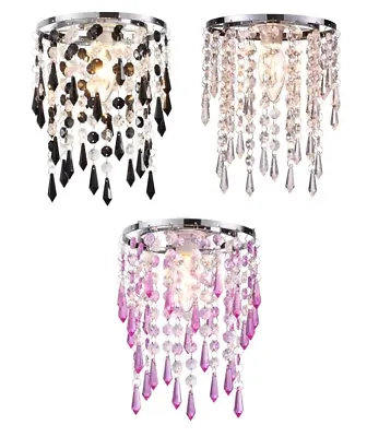 Modern Acrylic Crystal Chandelier Jewel Ceiling Pendant Light Shade / Shades • £13.99