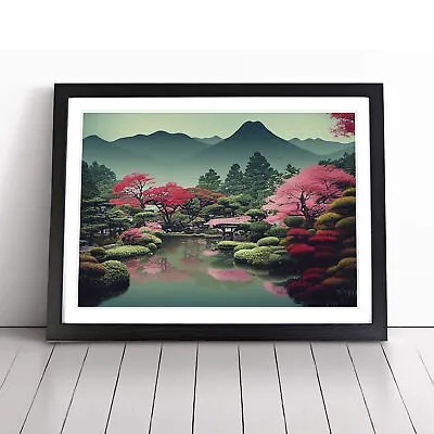 Traditional Japanese Mountains Vol.2 Wall Art Print Framed Canvas Picture Poster • £14.95