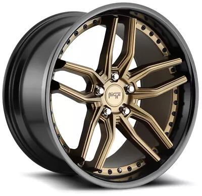 Niche M195 Methos 19x9.5 5x114.3 35 Bronze Black Wheels(4) 72.56 19  Inch Rims • $1432