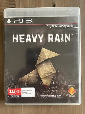 Heavy Rain (PlayStation 3 2010) PS3 Game Rare Tracked Postage With Manual • $13