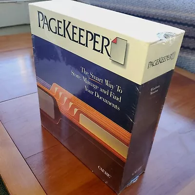 RARE Caere PageKeeper Pro 1.0 Vintage Software Windows Factory Sealed New 1992!! • $39.75