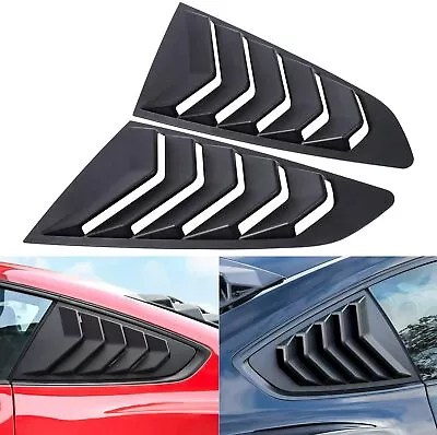 Side Quarter Window Louvers Rear Sun Shade Cover For Ford Mustang 2015-2020 • $36.99