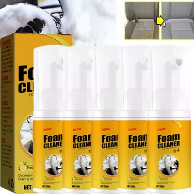 5/3pcs Multi-purpose Foam Cleaner Car Seat Interior Home Cleaning Foam Spray UK • £7.45