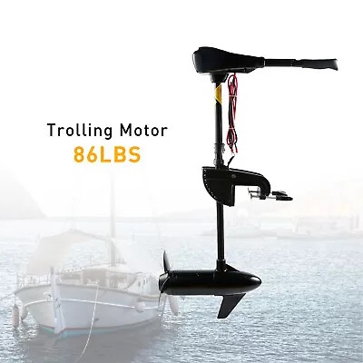 $199.99 • Buy 86lbs Thrust Electric Trolling Motor Saltwater Trolling Boat Motors For Kayak