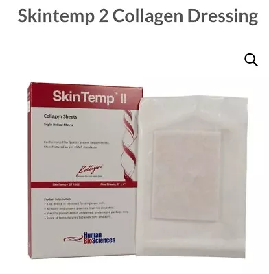 Collagen Sheet SkinTemp II Brand 7in X 7in Expiration Date 10/28 • $13