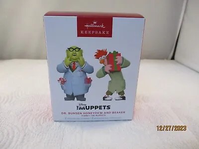 NIB 2023 Hallmark DR. BUNSEN HONEYDEW AND BEAKER Muppets Keepsake Ornaments • $37.95