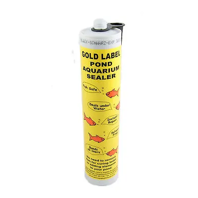 Gold Label 290ml BLACK Underwater Pond & Aquarium Sealer/Sealant/Liner Repair • £109.99