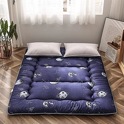 £191.57 • Buy Navy Space Adventure Japanese Floor Futon Mattress, Queen Vivid-space Adventure