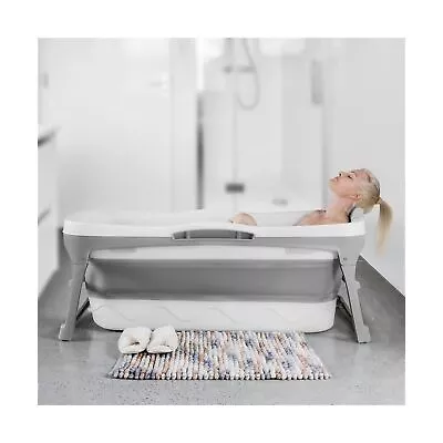 Portable Bathtub For Adult - Large 56'in Foldable Collapsible Tub - Ergonomic... • $304.88