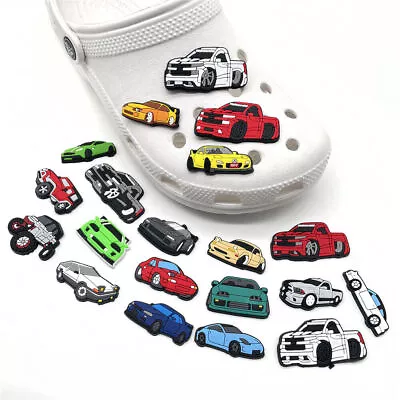 23Pcs/Set Mini Car Shape Jibbitz Croc Shoe Charms Shoes Decors DIY Accessories~ • £10.39